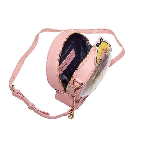Danielle Nicole Disney Alice in Wonderland Glitter Snow Globe Crossbody Bag